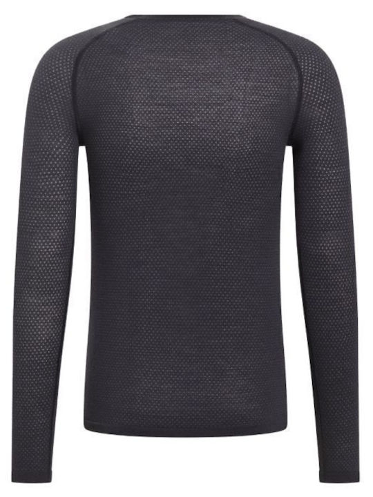 Odlo Performance Wool 140 Bluză Termică Neagră