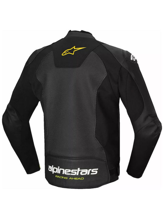 Alpinestars Faster V3 Airflow Leather Men's Jacket 4 Seasons Black