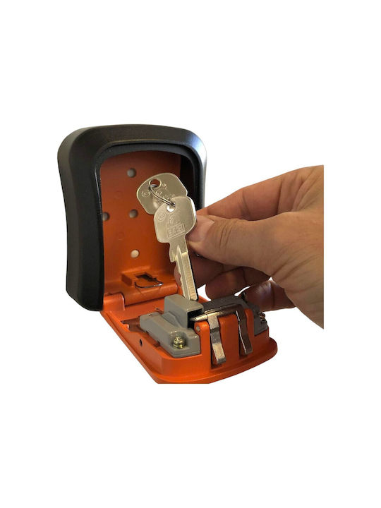 Basi SSZ 200 Wall-Mounted Combination Key Holder Metallic With Combination Dial 9.5x4x11.5cm