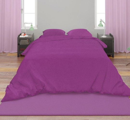 Dimcol Pilotă Single 160x240cm Solid Dark Magenta 300 g/mp²Gsm