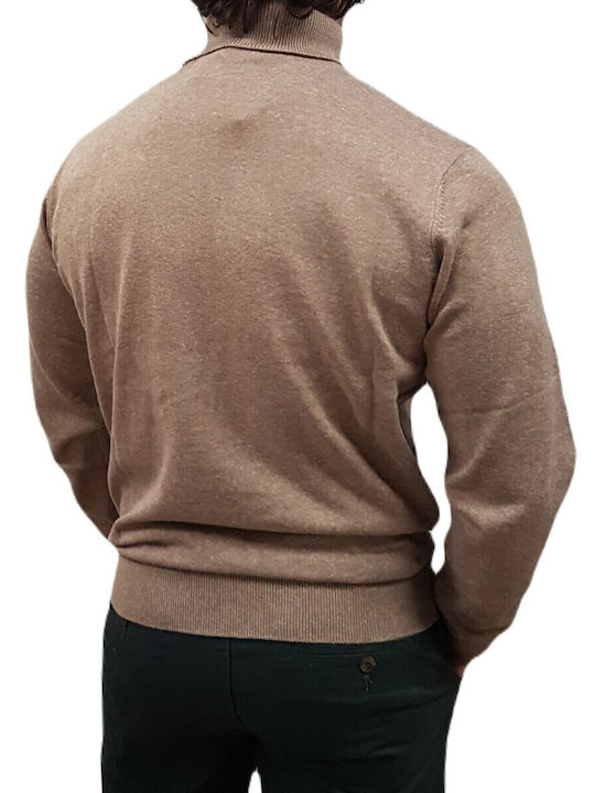 Πουλόβερ Μακρυμάνικο Beige Melange, Beige