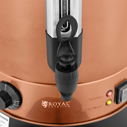 Royal Catering Professioneller Getränkewärmer mit einer Kapazität von 13.5Es 2.5kW