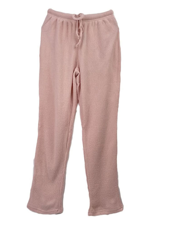 Tress Winter Damen Robe mit Pyjama Soft Pink