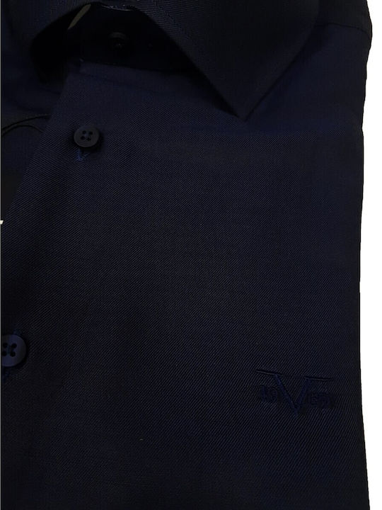 Cămașă în Linie ingusta Navy, Indigo