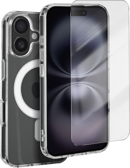4smarts Magsafe Case Iphone 16 Shockproof 9h Tempered Glass Transparent