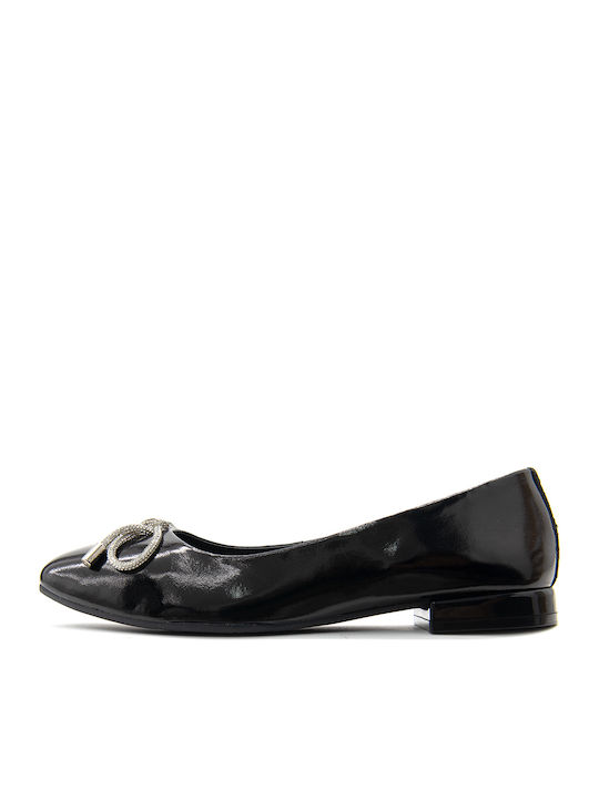 Gioseppo Patent Leather Ballerinas Black