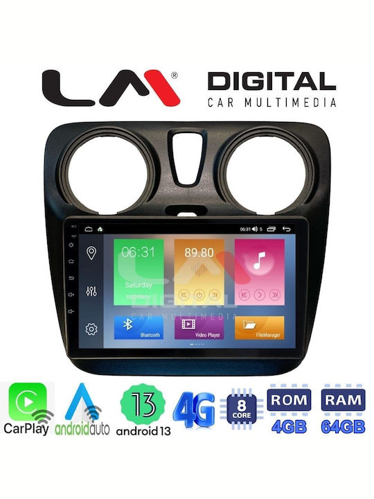 LM Digital Car Audio System for Renault Dokker Dacia Dokker Dokker 2012+ (Bluetooth/USB/WiFi/GPS/Apple-Carplay/Android-Auto) with Touch Screen 9"