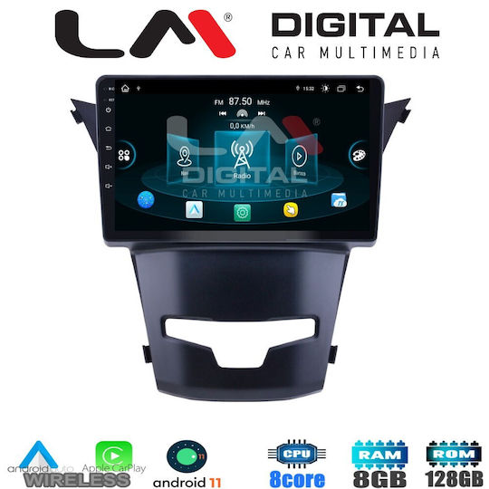 LM Digital Auto-Audiosystem für Daewoo Korando Ssangyong Korando Korando 2014+ (Bluetooth/USB/WiFi/GPS/Apple-Carplay/Android-Auto) mit Touchscreen 9"