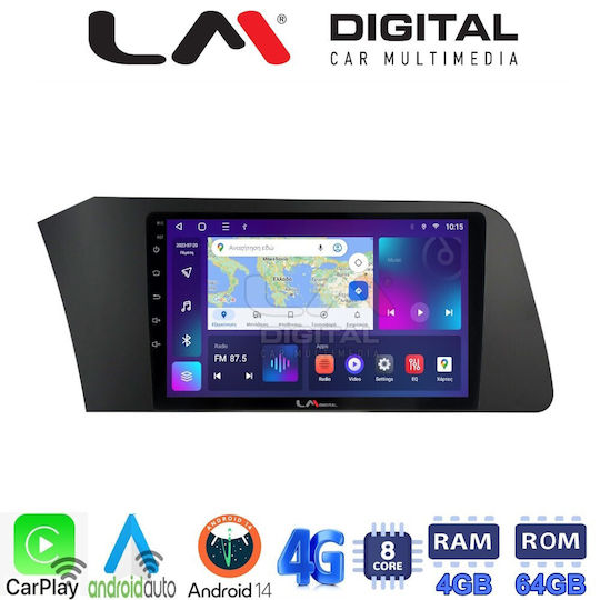 LM Digital Ηχοσύστημα Αυτοκινήτου για Hyundai Elantra 2021 (Bluetooth/USB/WiFi/GPS/Apple-Carplay/Android-Auto) με Οθόνη Αφής 10"