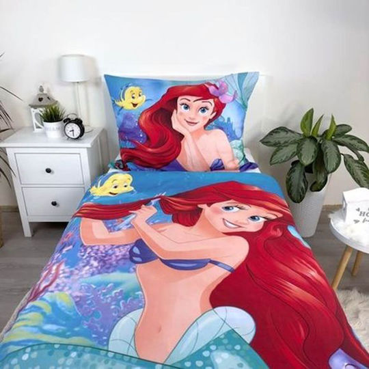 Set Kinderbettbezug Doppel mit 2 Kissenbezügen Baumwolle Multicolored 200x140cm