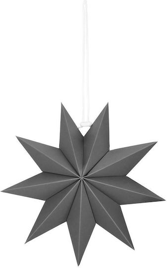 Weihnachtlicher Dekorativer Anhänger Stern Papier Silber 3x3cm 1Stück