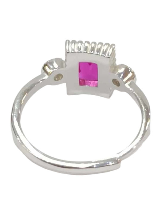 Prince Silvero Set with Necklace , Earrings & Ring from Silver with Stones