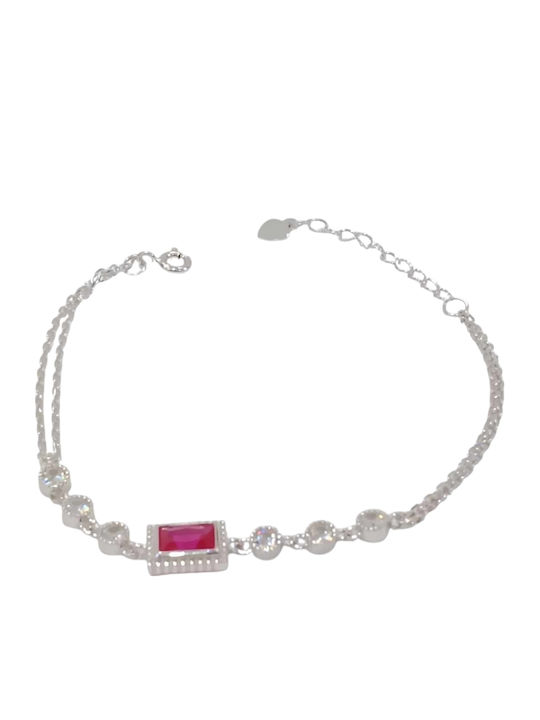 Prince Silvero Set with Necklace , Earrings & Ring from Silver with Stones