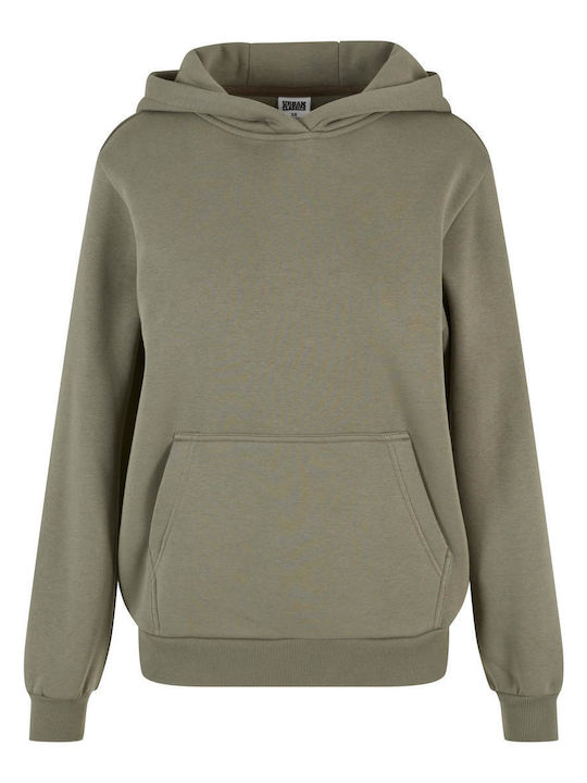 Women's Sweatshirt with Hood Pale Olive