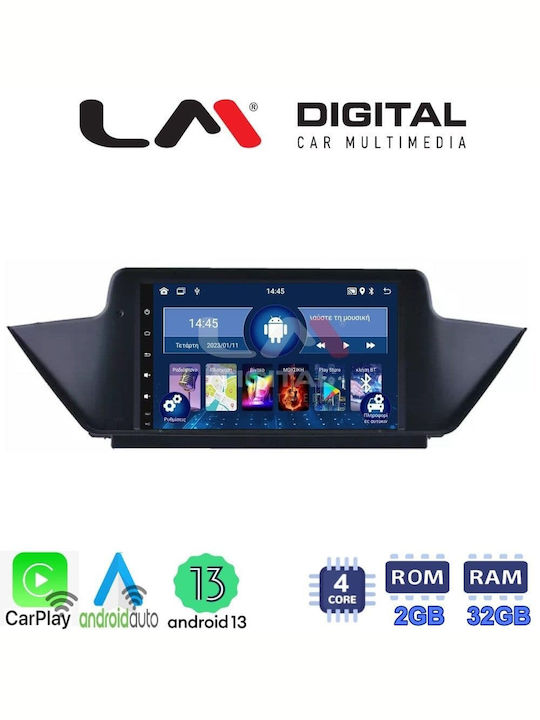 LM Digital Auto-Audiosystem für BMW X1 (E84) / X1 2009-2014 (Bluetooth/USB/WiFi/GPS/Apple-Carplay/Android-Auto) mit Touchscreen 10.1"