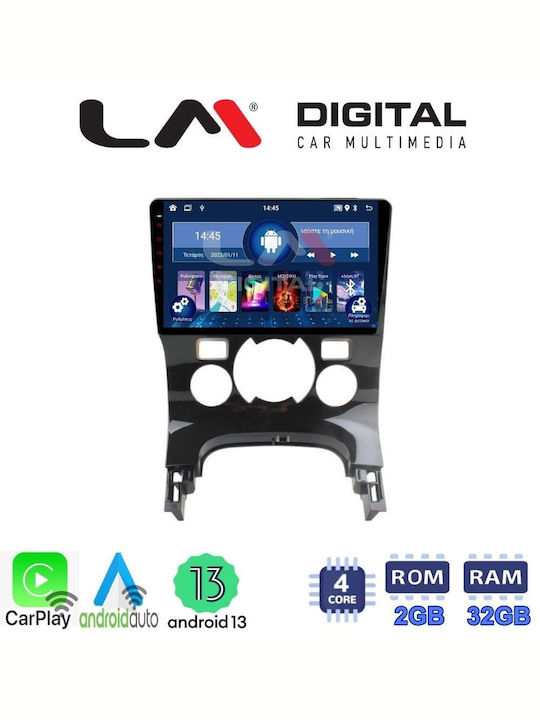 LM Digital Car Audio System for Peugeot 3008 / 206 / 5008 2009-2016 with Clima (Bluetooth/USB/WiFi/GPS/Apple-Carplay/Android-Auto) with Touch Screen 9"