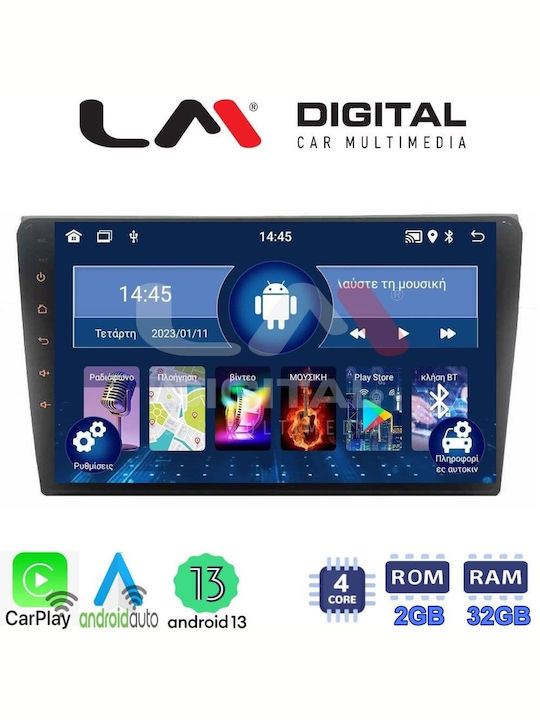 LM Digital Sistem Audio Auto pentru Seat Exeo Audi A4 2001-2008 (Bluetooth/USB/WiFi/GPS/Apple-Carplay/Android-Auto) cu Ecran Tactil 9"