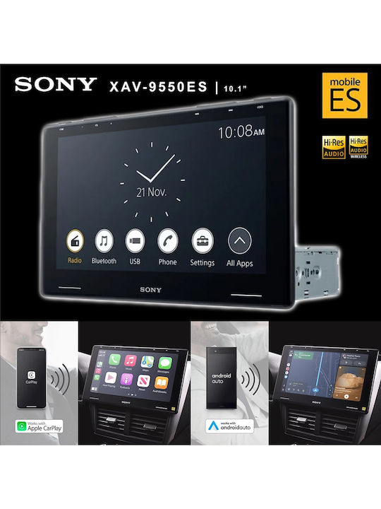 Sony Ηχοσύστημα Αυτοκινήτου 2DIN (Bluetooth/USB/WiFi/GPS/Apple-Carplay/Android-Auto) με Οθόνη Αφής 10.1"