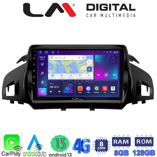 LM Digital Car Audio System for Ford Kuga / C-Max / Tourneo / Tourneo Courier 2013+ (Bluetooth/USB/AUX/WiFi/GPS/Apple-Carplay/Android-Auto) with Touch Screen 9"