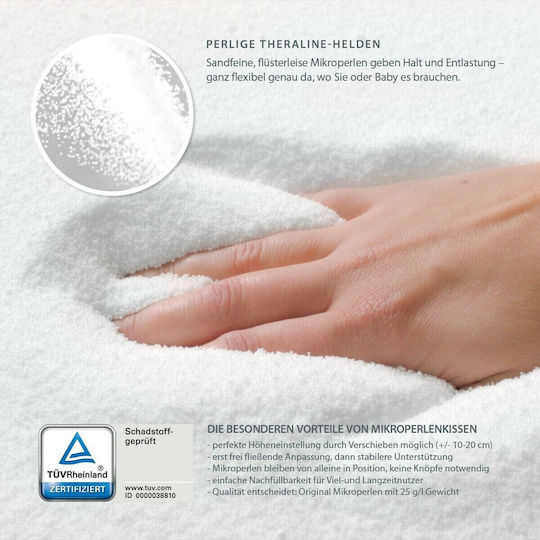 Theraline Μαξιλάρι Εγκυμοσύνης & Θηλασμού Ροζ Indie Dots - Antique Pink 190cm