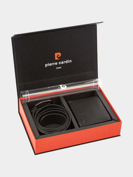 Σετ Δώρου Πορτοφόλι-ζώνη Pierre Cardin Pcs110l Μαύρο