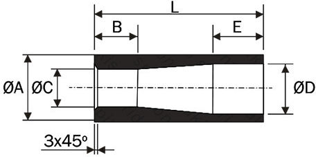 Loader Crowbar Coupling 52045 Ø60 L145 Bpt