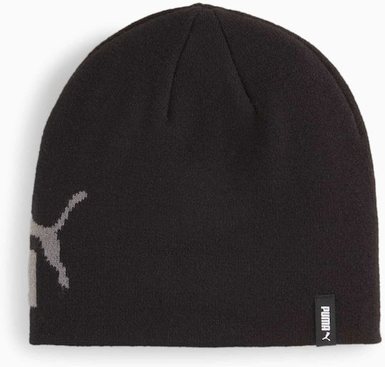 Beanie Unisex Σκούφος Πλεκτός σε Μαύρο χρώμα