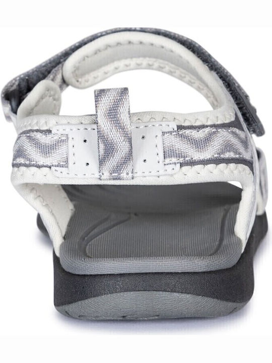 Flache Sandalen für Damen in Gray Farbe