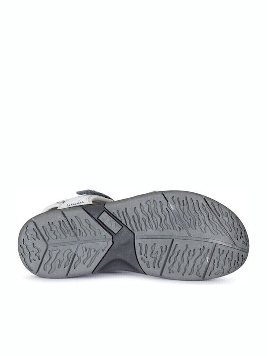 Flache Sandalen für Damen in Gray Farbe