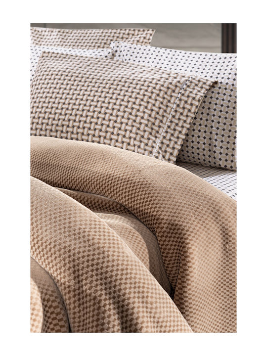Guy Laroche Cheval Κουβέρτα Βελουτέ Μονή 160x220εκ. Vison