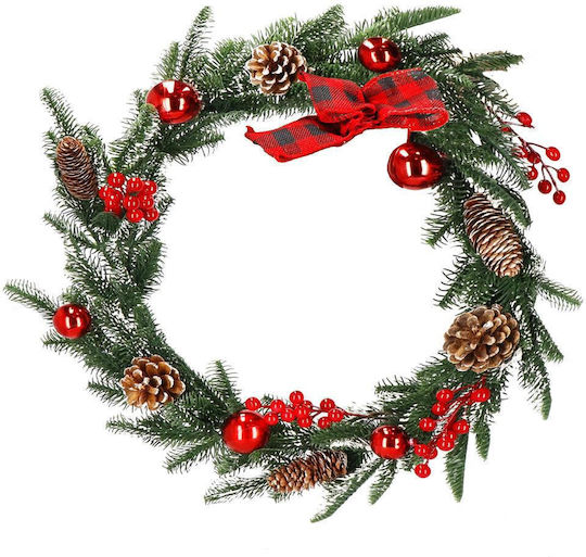 Lighted Christmas Garland Green 150x3cm 1pc