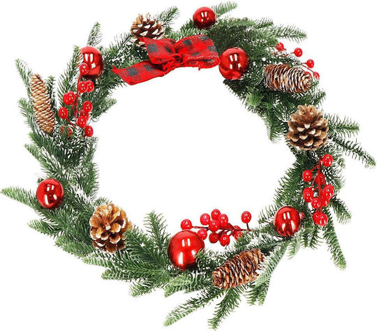 Lighted Christmas Garland Green 150x3cm 1pc