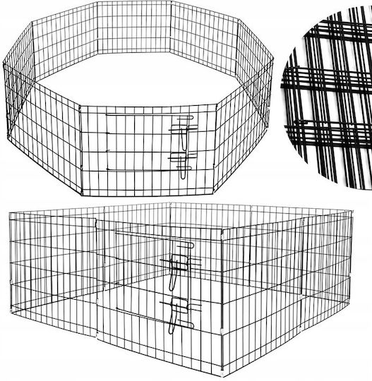 Park Dog Square made of Metal in Black Color 60 x 120 x 10cm