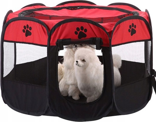 Klappbares Hundepark 70x34x70cm Schwarz