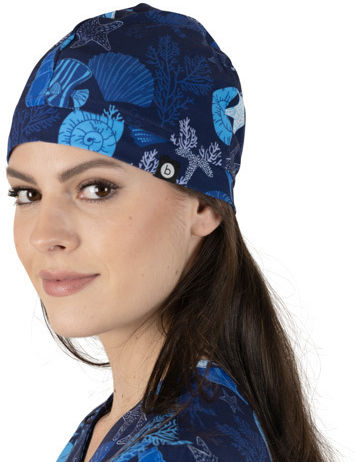 bwell Unisex Light Blue Surgical Cap