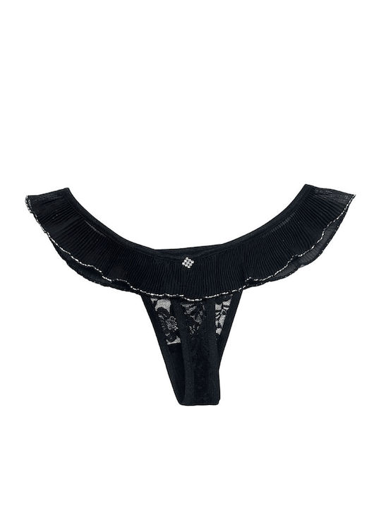 Femei Șir de caractere 2Pack Negre