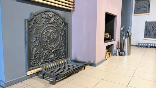 Lunaway Cast Iron Fireplace Grate 68x39cm