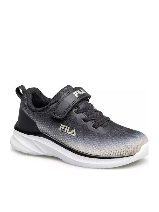 Memory Zeppelin 2 V Kids Sports Shoes Running with Hoop & Loop Closure Black