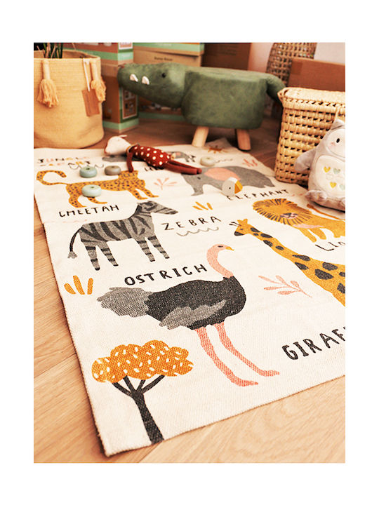 Kids Rug Cotton Multicolor 75x120cm