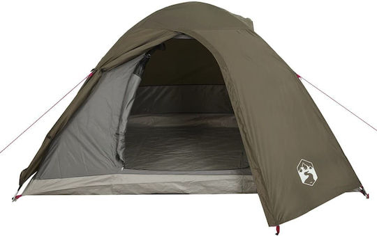 vidaXL Σκηνή Camping Igloo Καφέ για 3 Άτομα 270x205x125εκ.