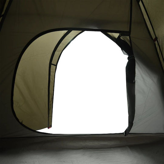 vidaXL Σκηνή Camping Igloo Καφέ για 3 Άτομα 270x205x125εκ.