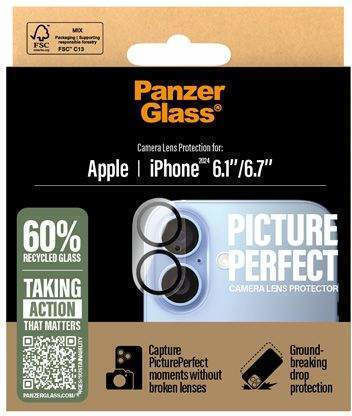 PanzerGlass PicturePerfect Προστασία Κάμερας Tempered Glass Διάφανο για το Apple iPhone 16, iPhone 16 Plus