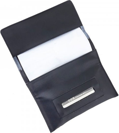 Pera Leather Tobacco Pouch Handmade with Magnet Closure 16x7.5cm Bicycle