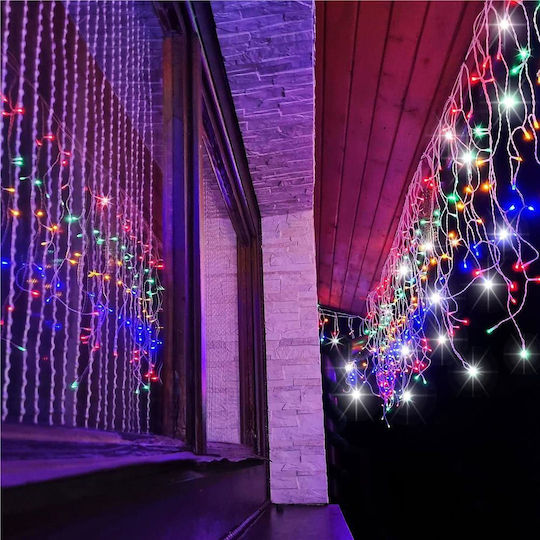 500 Lichterketten LED 20m. Mehrfarbige Typ Vorhang 1Stück