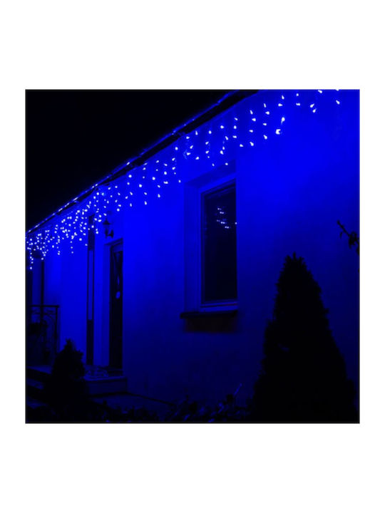 200 Λαμπάκια LED 8μ. Μπλε τύπου Κουρτίνα