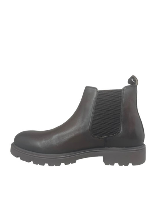 Leder Chelsea Herrenstiefel Braun