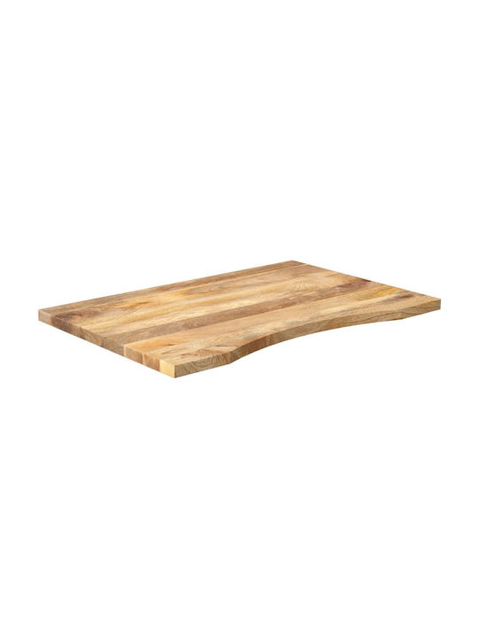 vidaXL Rectangular Office Desk Surface made of Solid Wood Mango 80x50x2.5cm 370192 1pcs