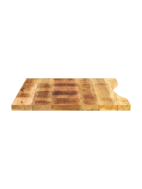 vidaXL Rectangular Office Desk Surface made of Solid Wood Brown 80x50x2.5cm 370177 1pcs