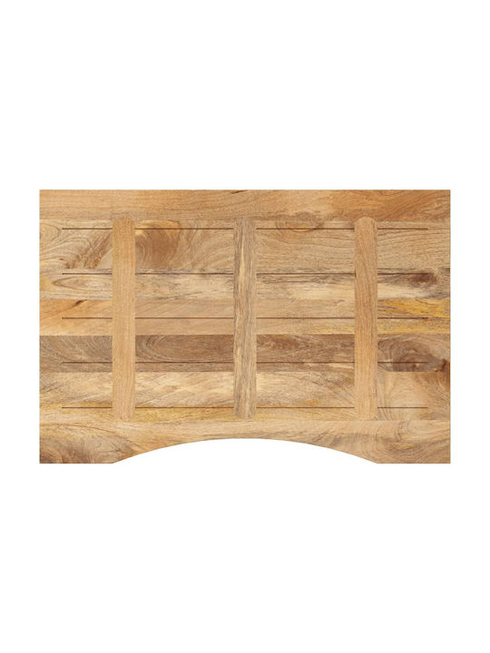 vidaXL Rectangular Office Desk Surface made of Solid Wood Mango 90x50x2.5cm 370193 1pcs