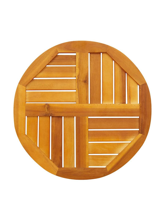 vidaXL Round Table Surface made of Solid Wood Acacia 50x50x2cm 4004247 1pcs